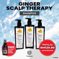BUNDLE JIMAT 3 Botol Ginger Shampoo