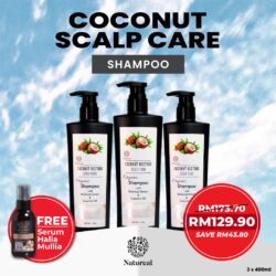 BUNDLE JIMAT 3 Botol Coconut Shampoo