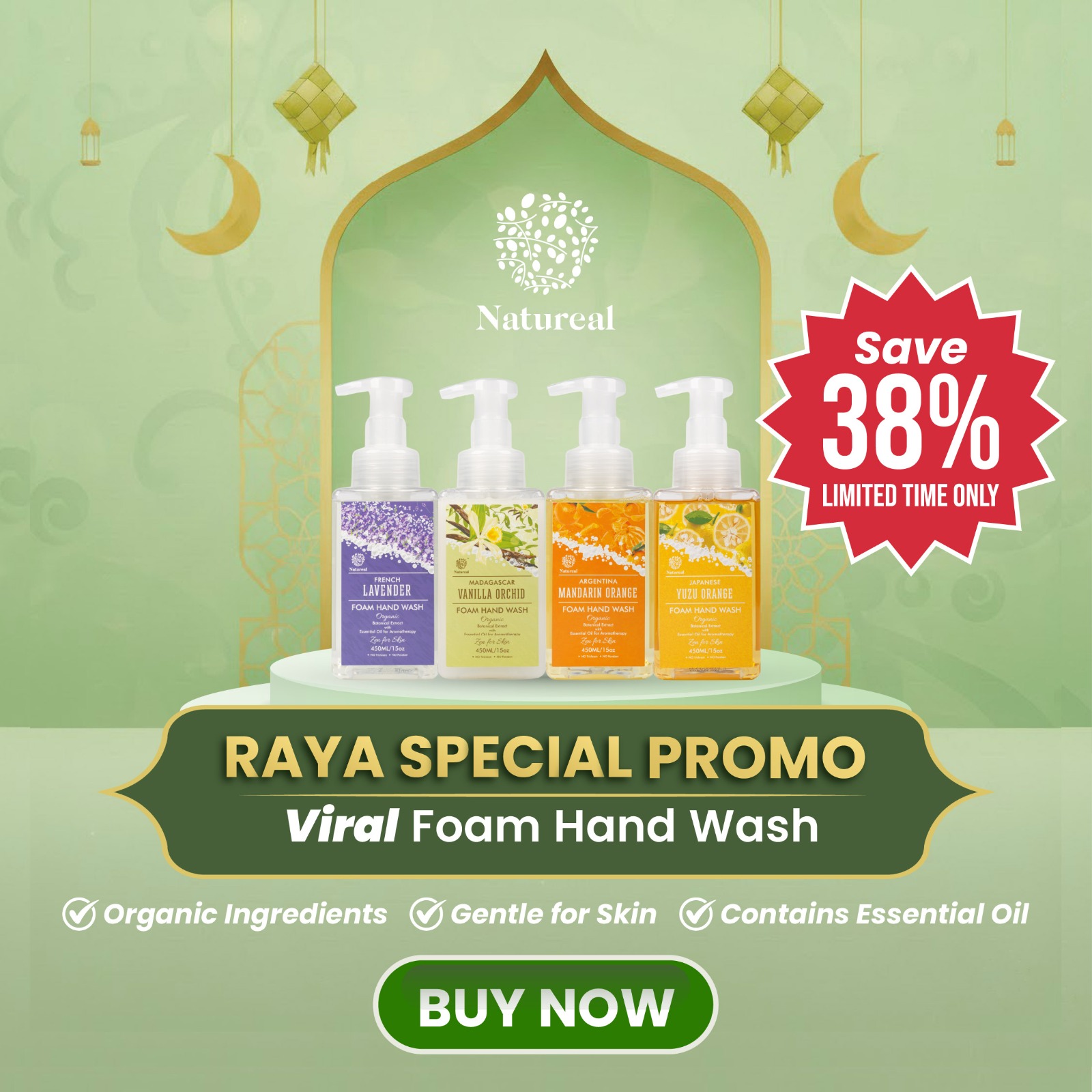 PROMO KOMBO 4 BOTOL MIX Foam Hand Wash